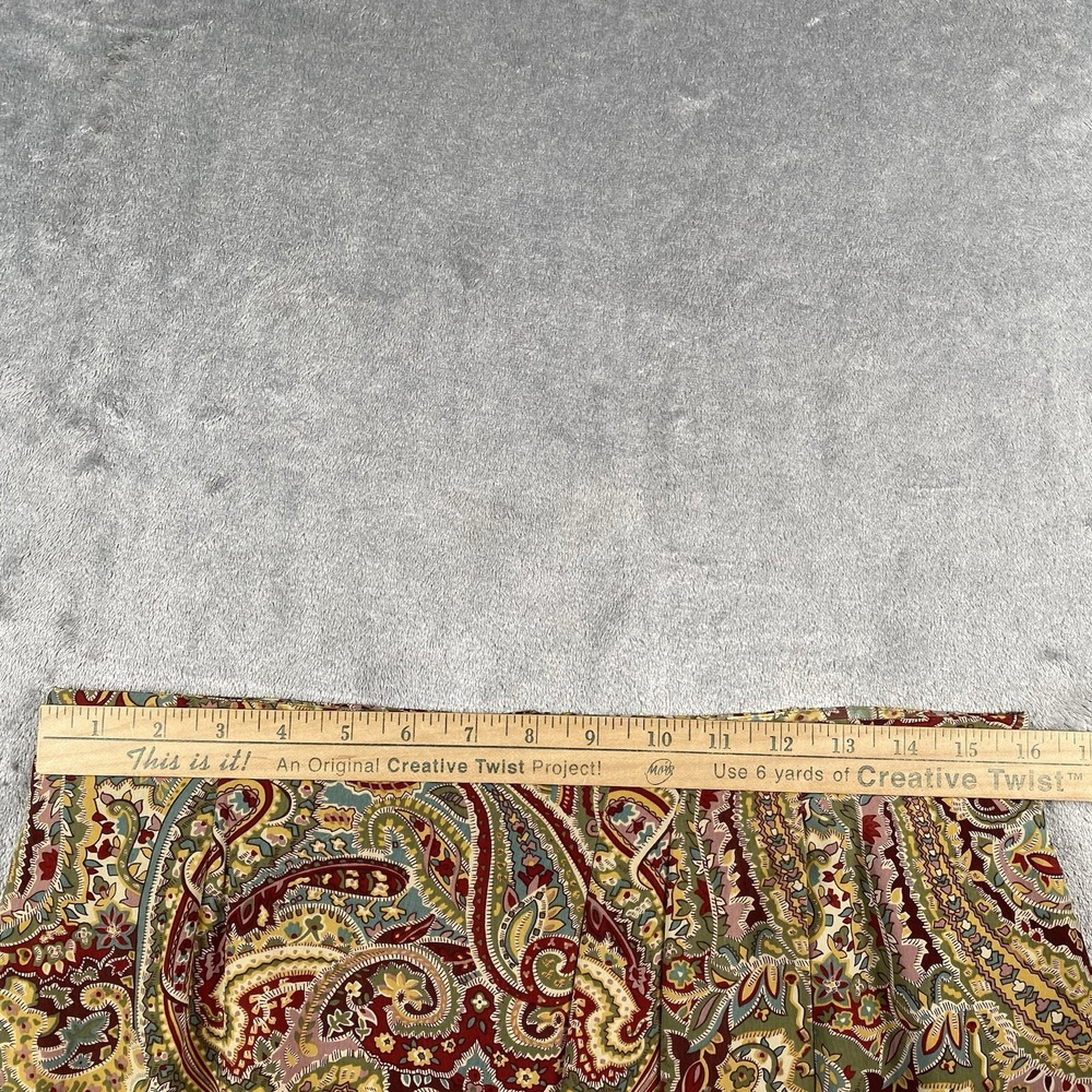 Vtg Liz Claiborne Collection Skirt Womens Size 14 Paisley Faux Wrap Maxi Lined‎ - Picture 10 of 13